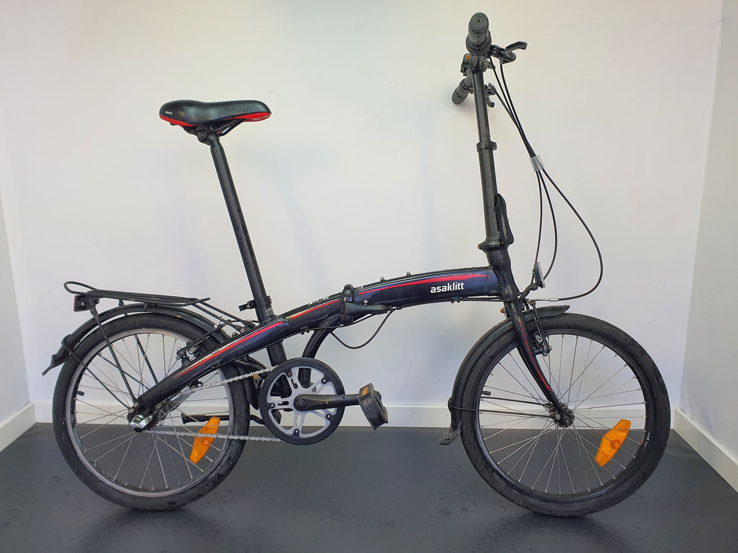 Asaklitt hopfällbar, 20", 3 växlar, bättre begagnat skick