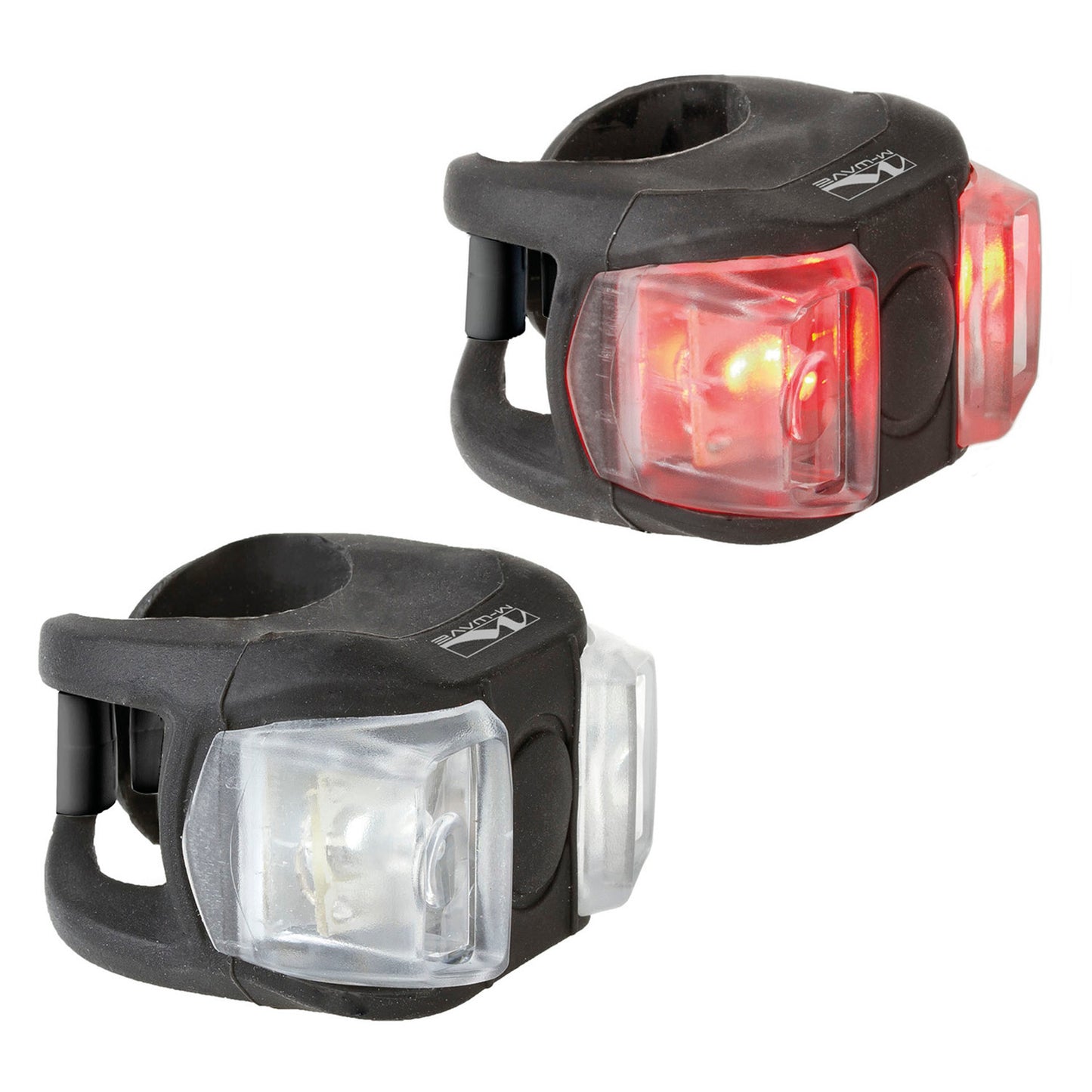 M-Wave Cobra II, LED belysnings-set med fram och bakbelysning